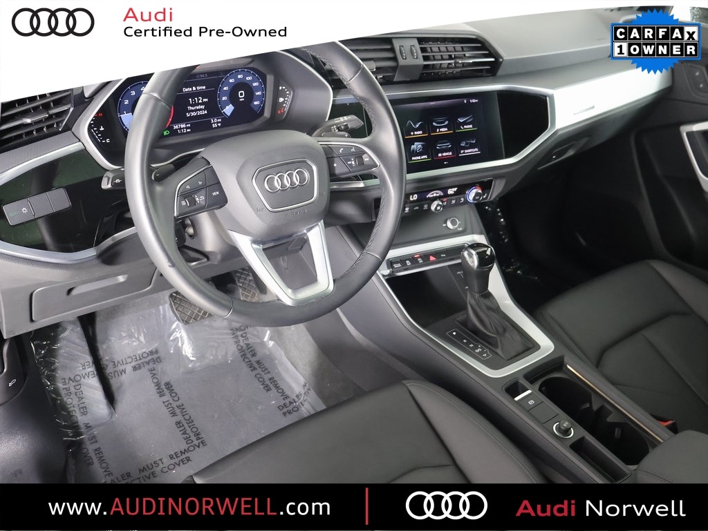 Certified 2021 Audi Q3 S Line Premium with VIN WA1DECF32M1056523 for sale in Norwell, MA