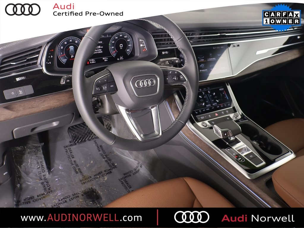 Certified 2025 Audi Q8 Premium Plus with VIN WA1BVBF15SD007991 for sale in Norwell, MA