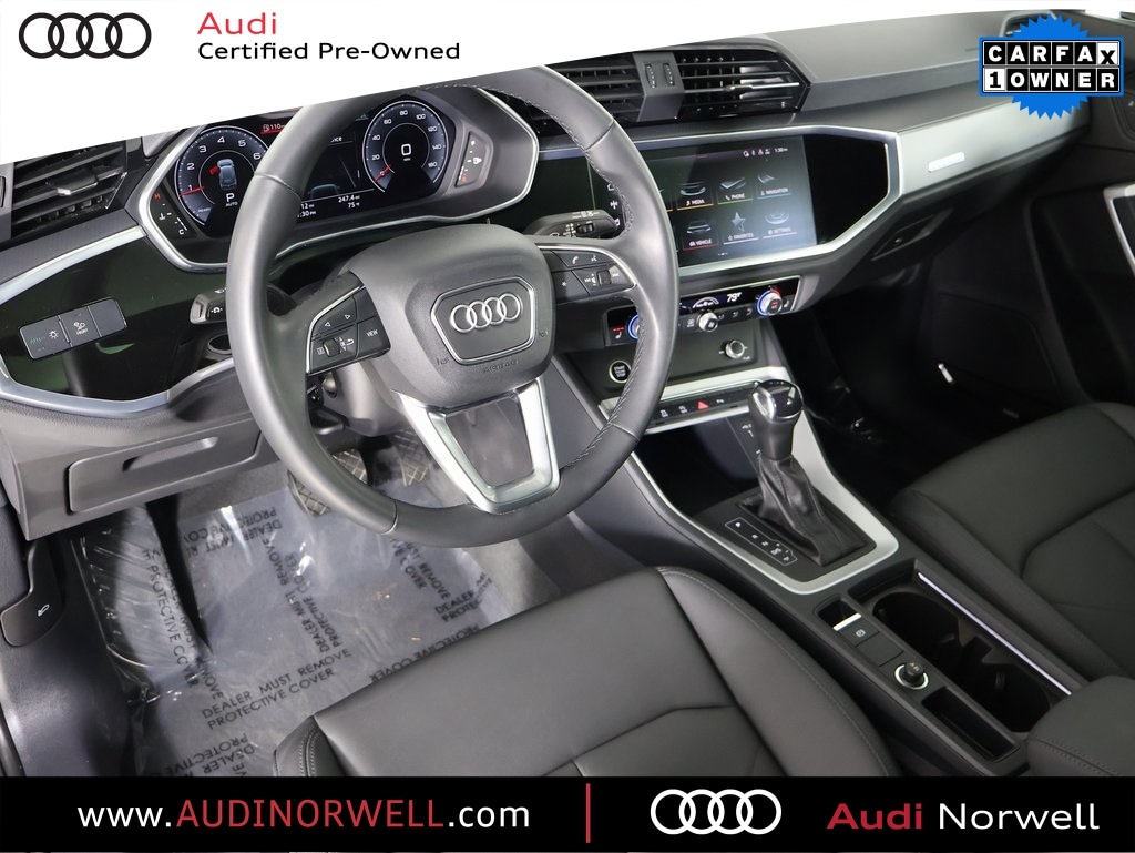 Certified 2022 Audi Q3 Premium Plus with VIN WA1BUCF34N1029643 for sale in Norwell, MA