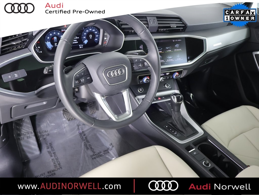 Certified 2024 Audi Q3 S Line Premium Plus with VIN WA1EECF37R1029894 for sale in Norwell, MA