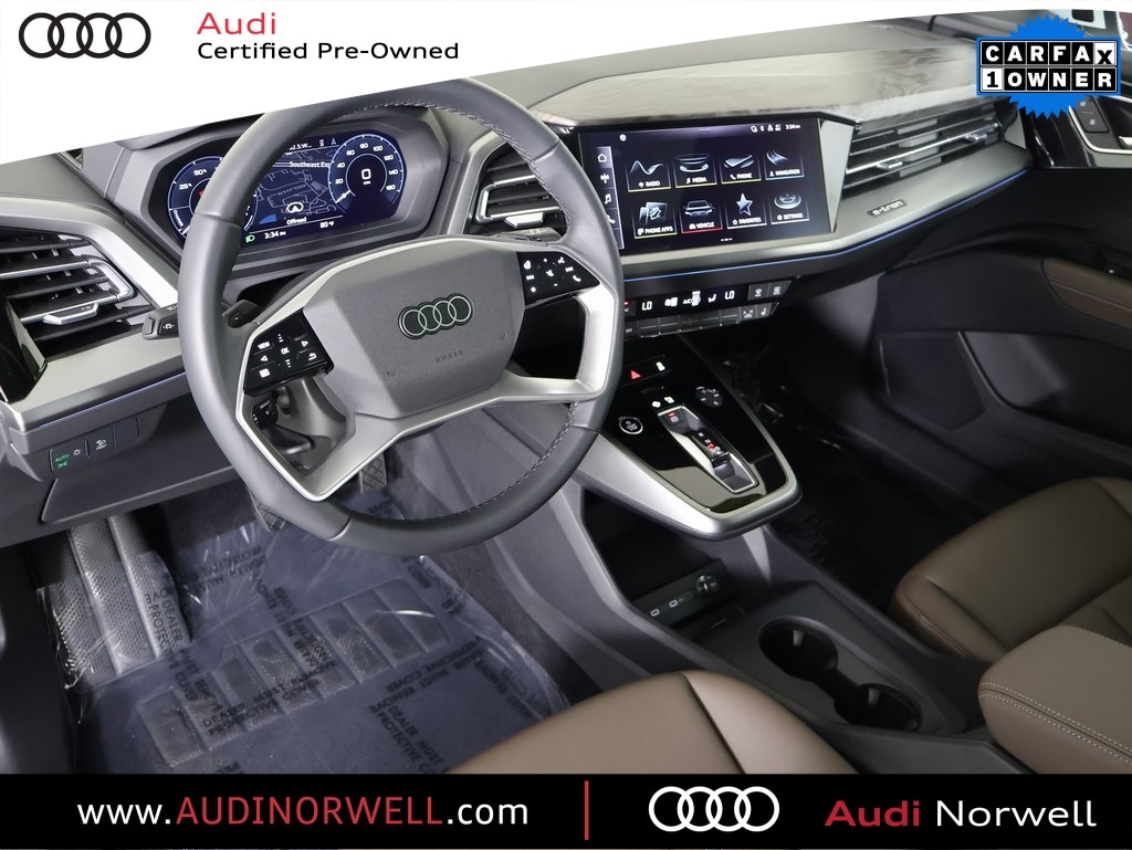 Certified 2024 Audi Q4 e-tron Prestige with VIN WA1MUBFZ3RP044967 for sale in Norwell, MA