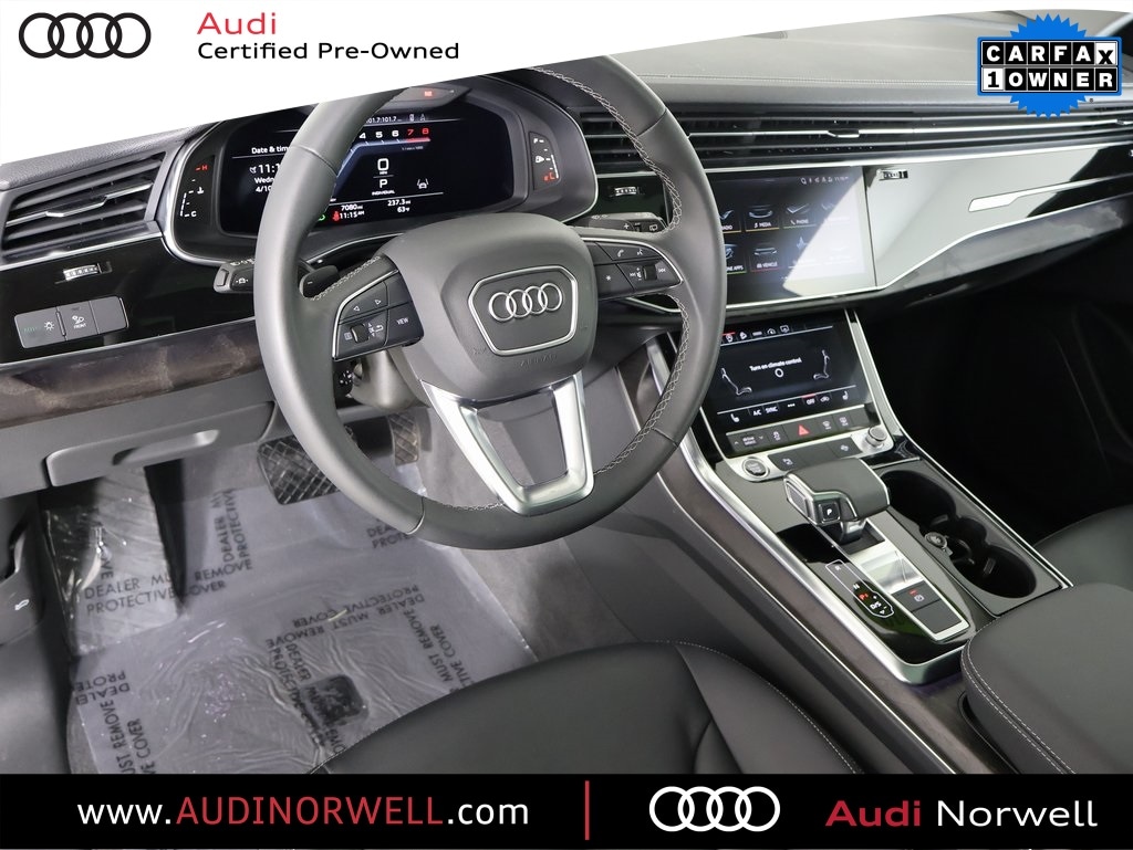 Certified 2023 Audi Q8 Premium with VIN WA1AVBF16PD021823 for sale in Norwell, MA