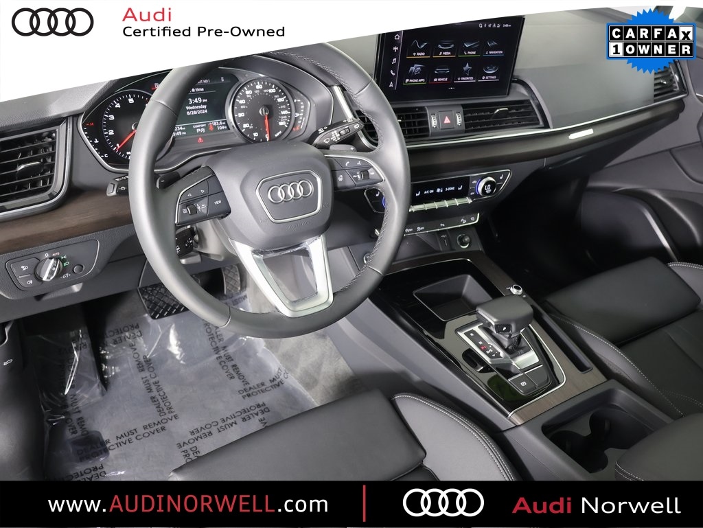 Certified 2024 Audi Q5 Premium with VIN WA1GAAFY1R2014788 for sale in Norwell, MA