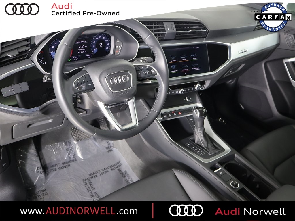 Certified 2020 Audi Q3 S Line Premium with VIN WA1DECF34L1046896 for sale in Norwell, MA