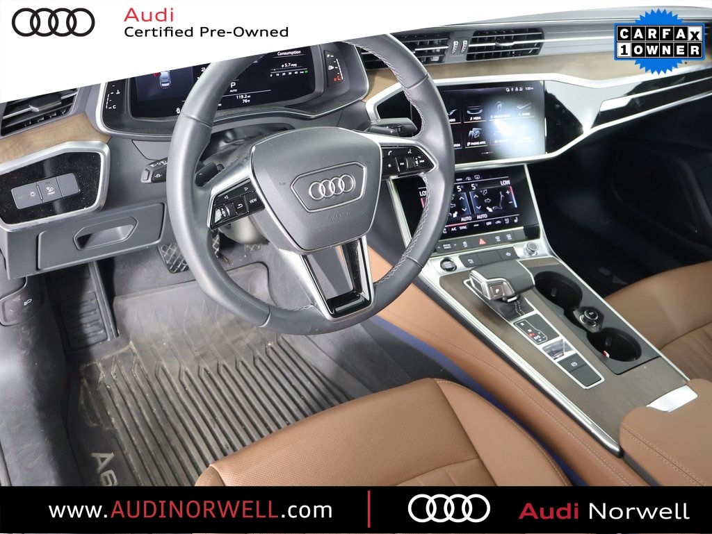 Certified 2024 Audi A6 Premium Plus with VIN WAUE3BF2XRN000764 for sale in Norwell, MA