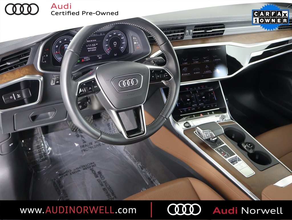 Certified 2021 Audi A6 Prestige with VIN WAUF8AF27MN018292 for sale in Norwell, MA