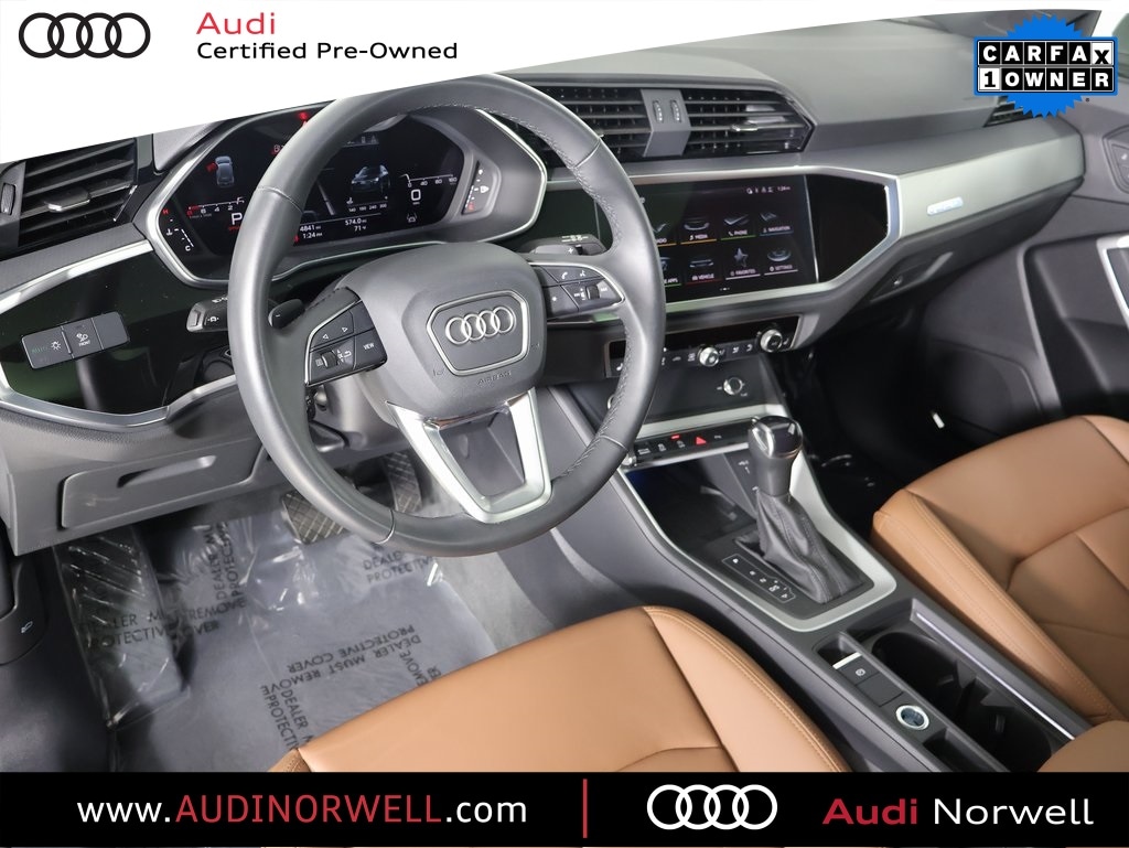 Certified 2024 Audi Q3 S Line Premium Plus with VIN WA1EECF37R1019771 for sale in Norwell, MA