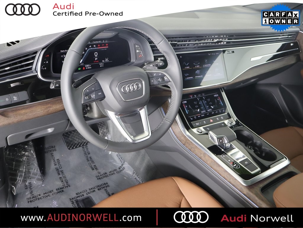 Certified 2025 Audi Q8 Premium Plus with VIN WA1BVBF13SD007729 for sale in Norwell, MA