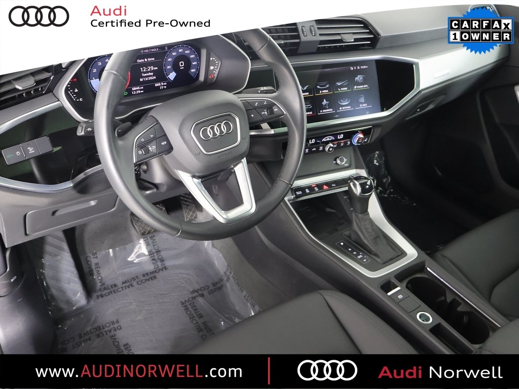 Certified 2024 Audi Q3 S Line Premium with VIN WA1DECF35R1025516 for sale in Norwell, MA