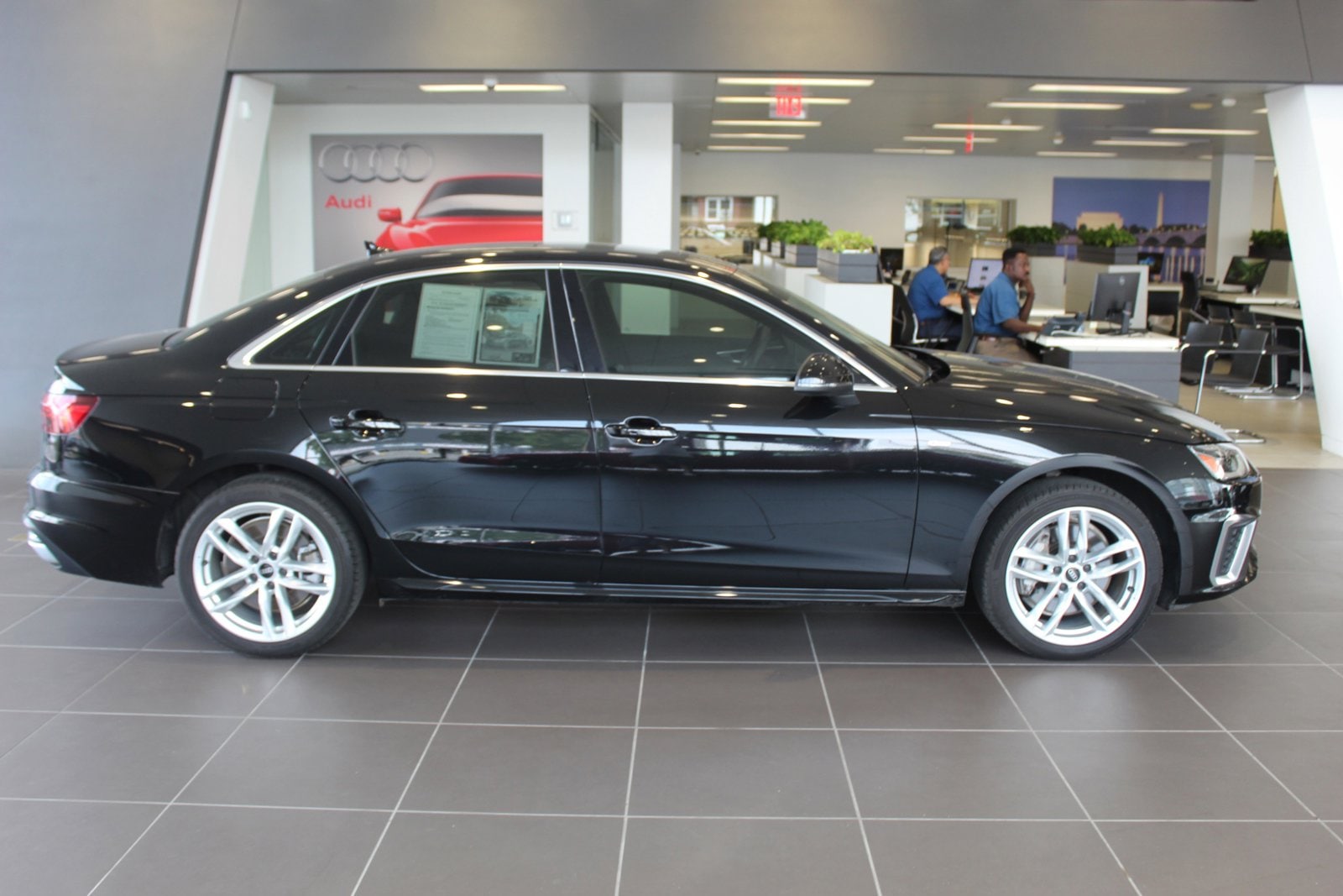 Used 2021 Audi A4 Premium Plus with VIN WAUEAAF40MA033144 for sale in Arlington, VA