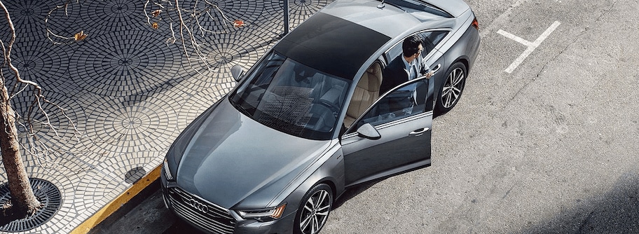 Arial view of an Audi A6