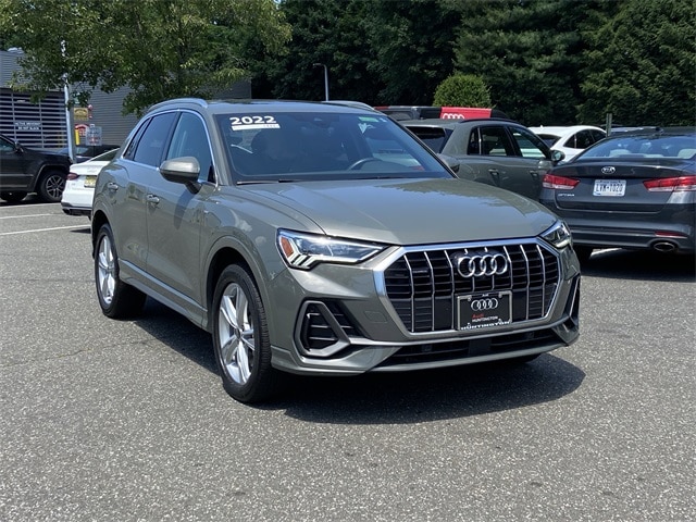 Certified 2022 Audi Q3 S Line Premium Plus with VIN WA1EECF36N1021053 for sale in Huntington Station, NY