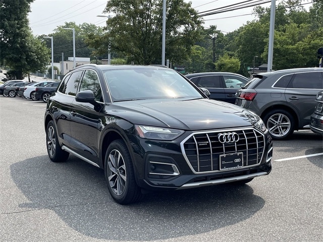 Certified 2021 Audi Q5 Premium Plus with VIN WA1BAAFY4M2040403 for sale in Huntington Station, NY