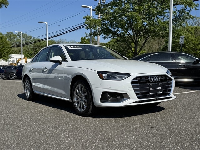 Certified 2021 Audi A4 Premium with VIN WAUABAF41MA087001 for sale in Huntington Station, NY