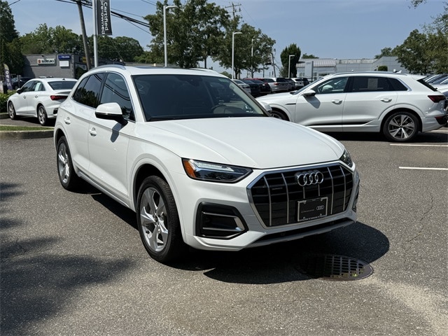 Certified 2021 Audi Q5 Premium Plus with VIN WA1BAAFY5M2066489 for sale in Huntington Station, NY