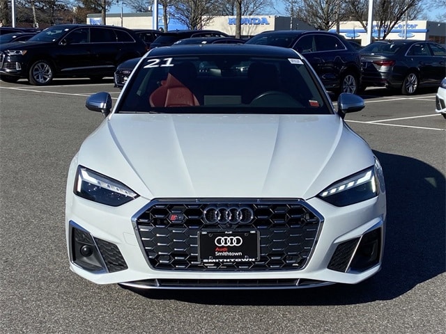 Used 2021 Audi S5 Coupe Premium Plus with VIN WAUP4AF54MA022477 for sale in Saint James, NY