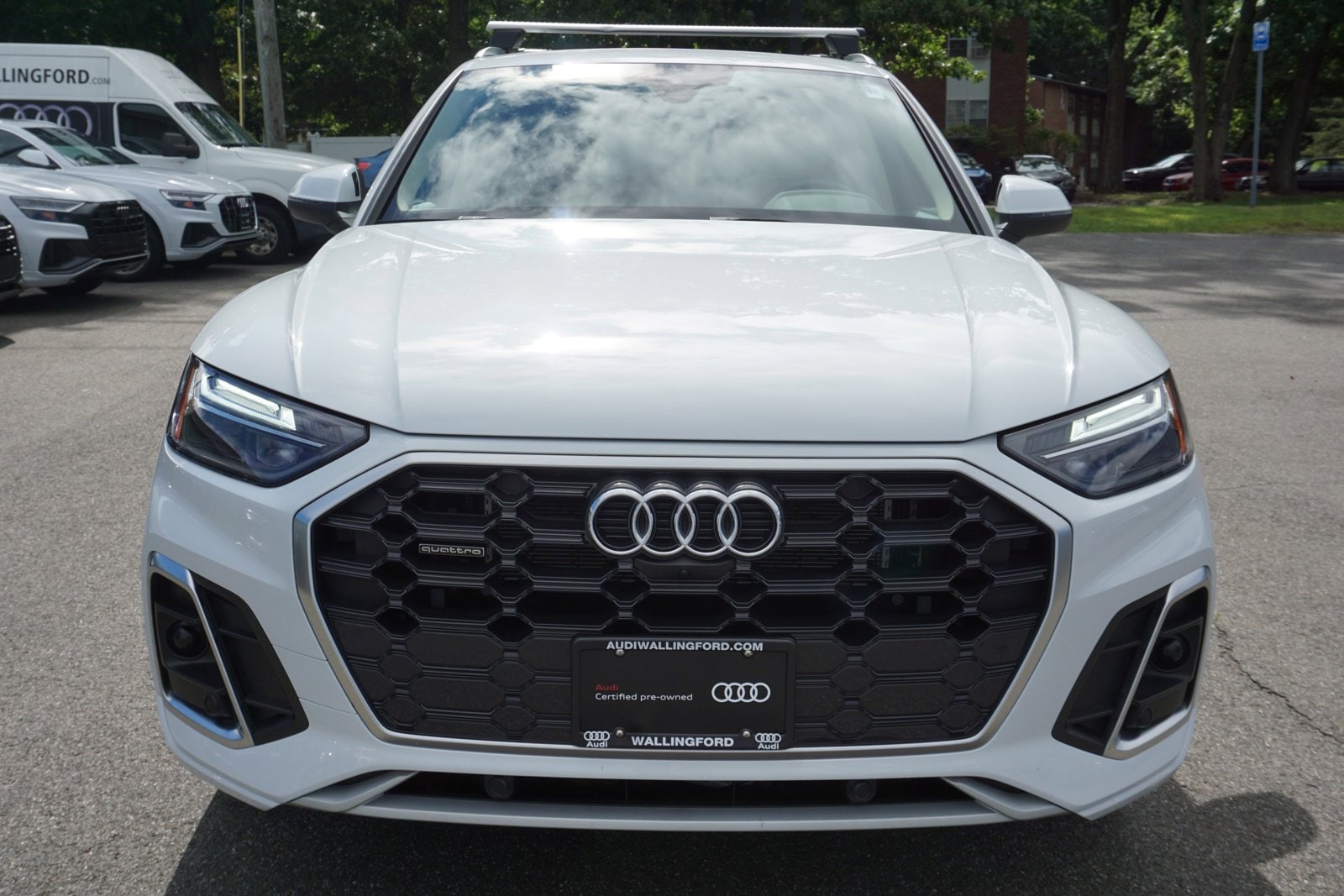 Used 2021 Audi Q5 Premium Plus with VIN WA1E2AFY1M2137259 for sale in Wallingford, CT