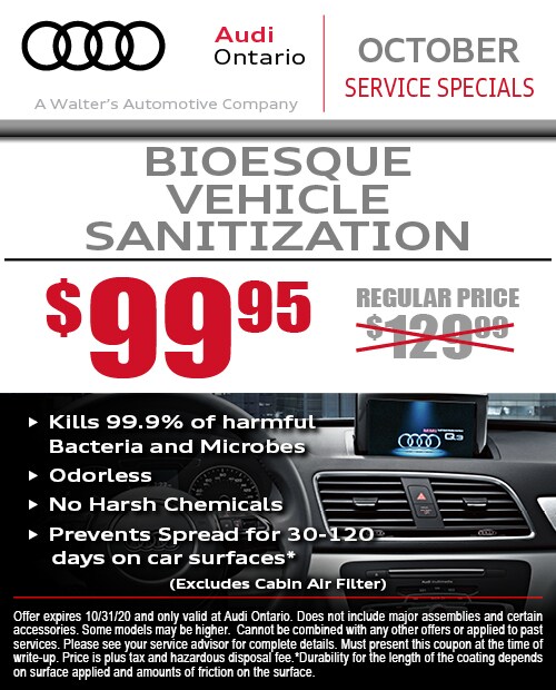 Audi Service Specials in Ontario Audi Service Coupons
