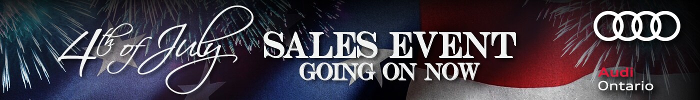 Audi Ontario 4th of July Sales Event Banner