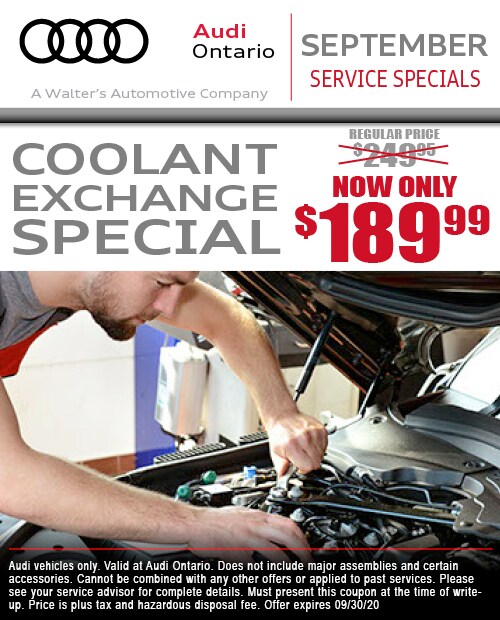 Audi Service Specials in Ontario Audi Service Coupons