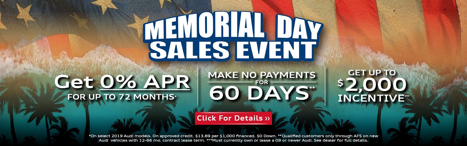 Memorial Day Sales Event 2020 Audi Ontario Lease Deals