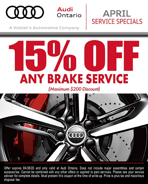 Audi Service Specials in Ontario Audi Service Coupons