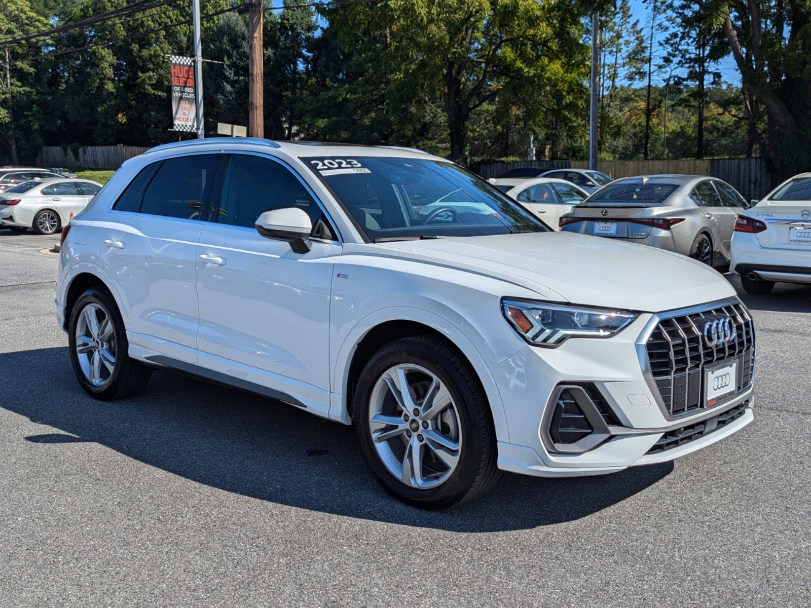 Used 2023 Audi Q3 S Line Premium Plus with VIN WA1EECF39P1148592 for sale in Owings Mills, MD