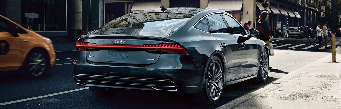 Audi A7 Premium Audi A7 Premium driving in city traffic