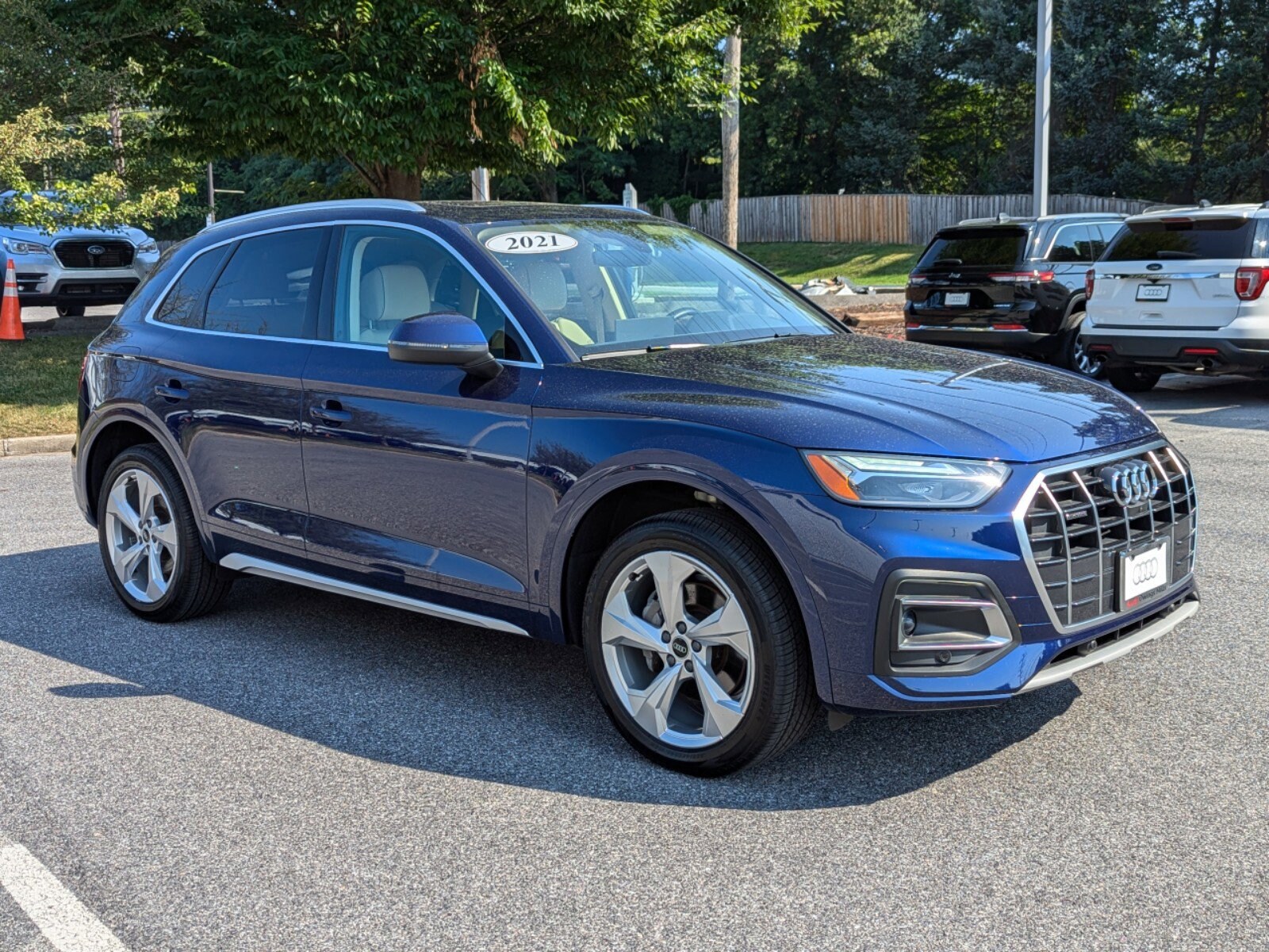 Used 2021 Audi Q5 Premium Plus with VIN WA1BAAFY4M2018272 for sale in Owings Mills, MD