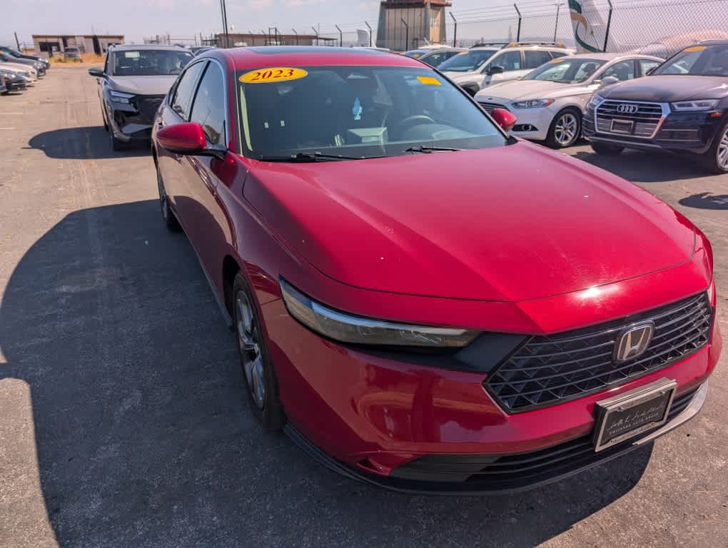 Used 2023 Honda Accord EX with VIN 1HGCY1F33PA002702 for sale in Kansas City