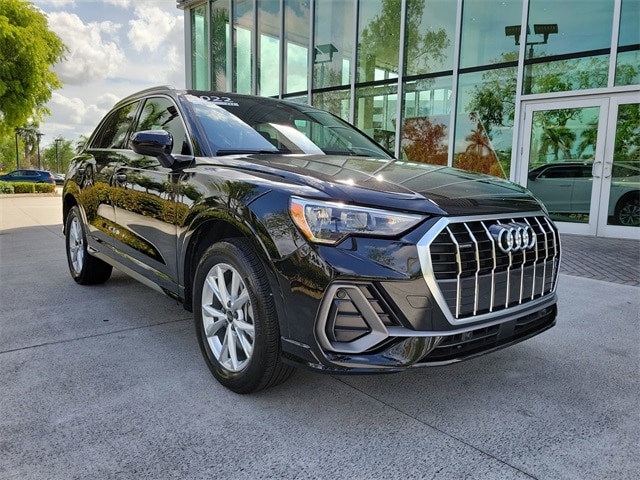 Certified 2022 Audi Q3 S Line Premium with VIN WA1DECF38N1110117 for sale in Pembroke Pines, FL