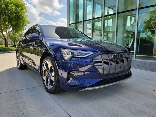 Used 2022 Audi e-tron Premium Plus with VIN WA1LAAGE7NB030779 for sale in Pembroke Pines, FL