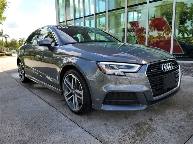 Used 2019 Audi A3 Sedan Premium Plus with VIN WAUJEGFF1K1018365 for sale in Pembroke Pines, FL