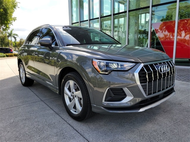 Certified 2022 Audi Q3 Premium with VIN WA1AUCF31N1002945 for sale in Pembroke Pines, FL