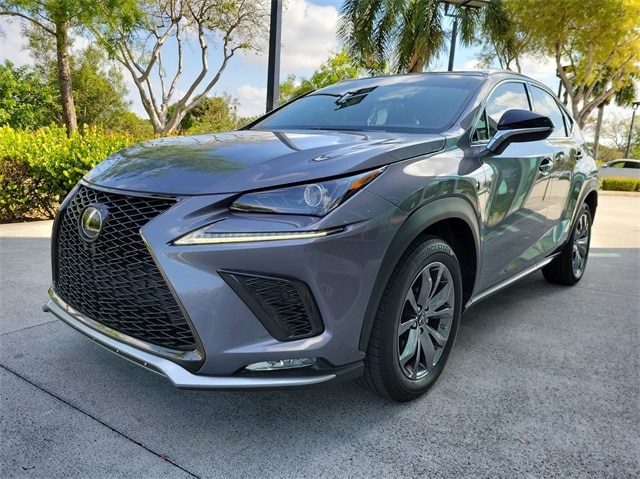 Used 2021 Lexus NX 300 F SPORT with VIN JTJSARBZ8M2195536 for sale in Pembroke Pines, FL