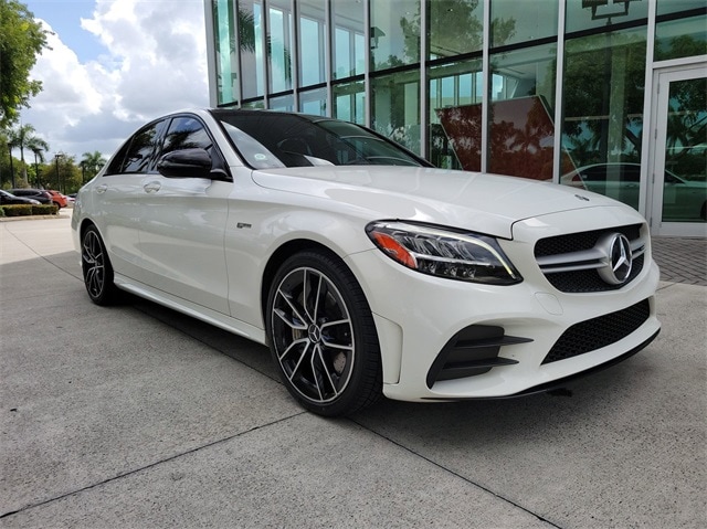 Used 2019 Mercedes-Benz C-Class Sedan AMG C43 with VIN 55SWF6EB7KU286292 for sale in Pembroke Pines, FL