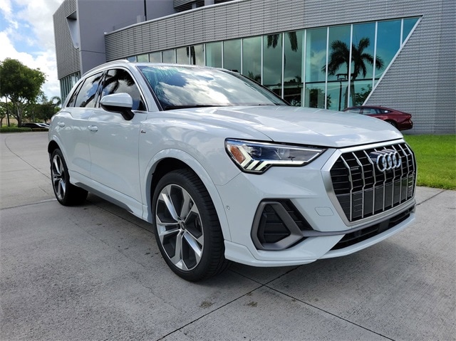 Certified 2021 Audi Q3 S Line Premium Plus with VIN WA1EECF31M1045100 for sale in Pembroke Pines, FL