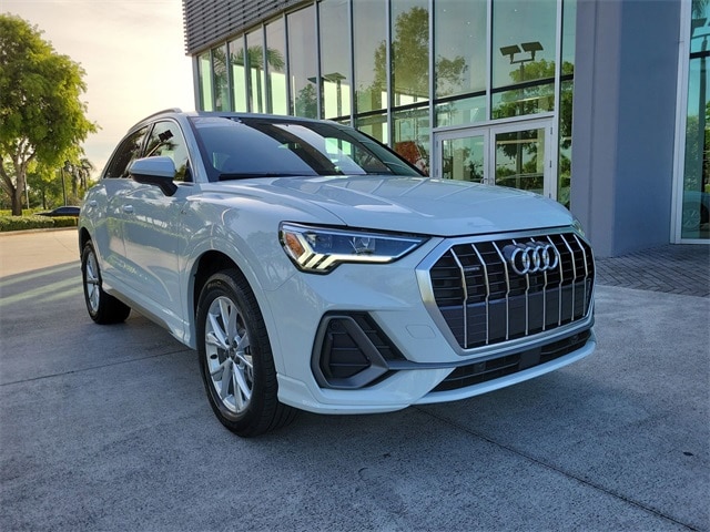 Certified 2025 Audi Q3 S Line Premium with VIN WA1DECF35S1041477 for sale in Pembroke Pines, FL