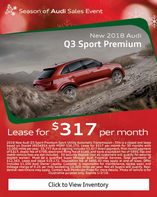 2018 Audi Q3 Sport Premium Lease