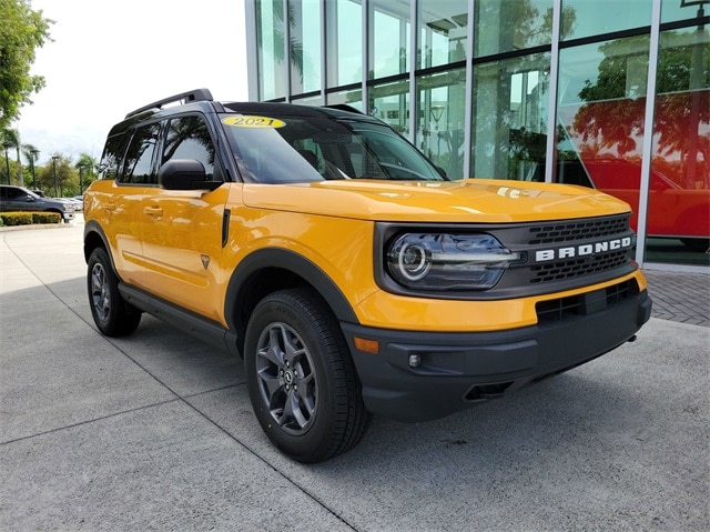 Used 2021 Ford Bronco Sport Badlands with VIN 3FMCR9D97MRA88059 for sale in Pembroke Pines, FL