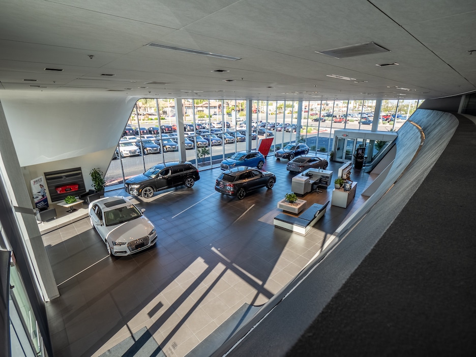interior view of Audi Arrowhead Finance Center