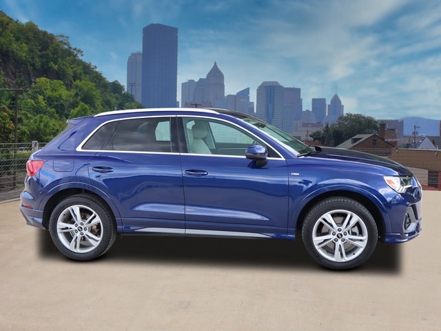 Certified 2022 Audi Q3 S Line Premium Plus with VIN WA1EECF37N1033633 for sale in Pittsburgh, PA