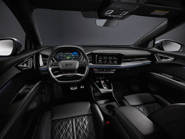 Interior of the 2023 Audi Q4 E-tron