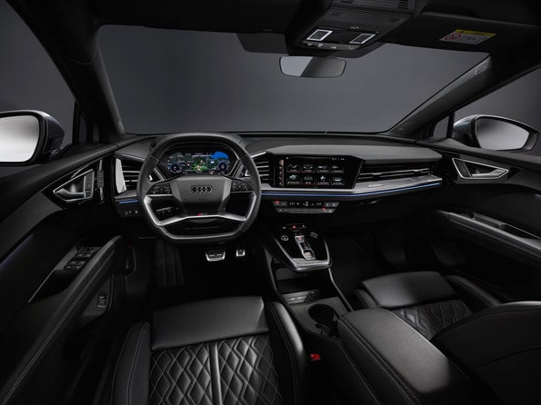 Interior of the 2023 Audi Q4 E-tron 