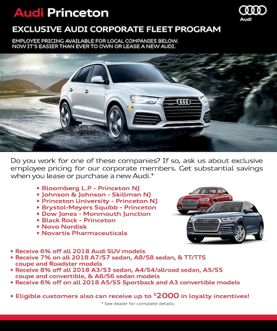 Employee Pricing Audi Princeton