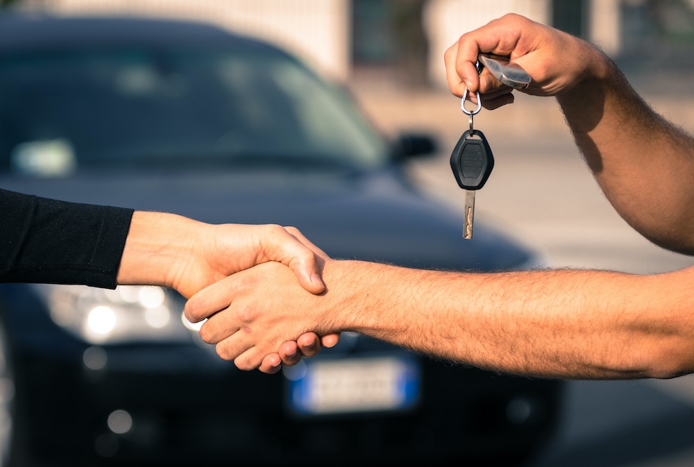 Hand Shake After Buying Used Car