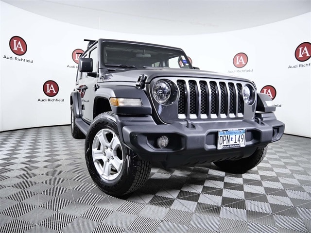 Used 2019 Jeep Wrangler Unlimited Sport S with VIN 1C4HJXDGXKW680036 for sale in Richfield, Minnesota