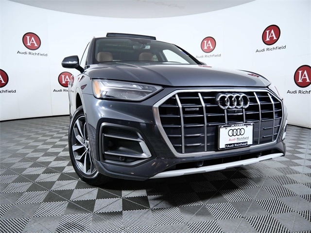 Used 2021 Audi Q5 Premium Plus with VIN WA1BAAFY8M2133263 for sale in Richfield, MN