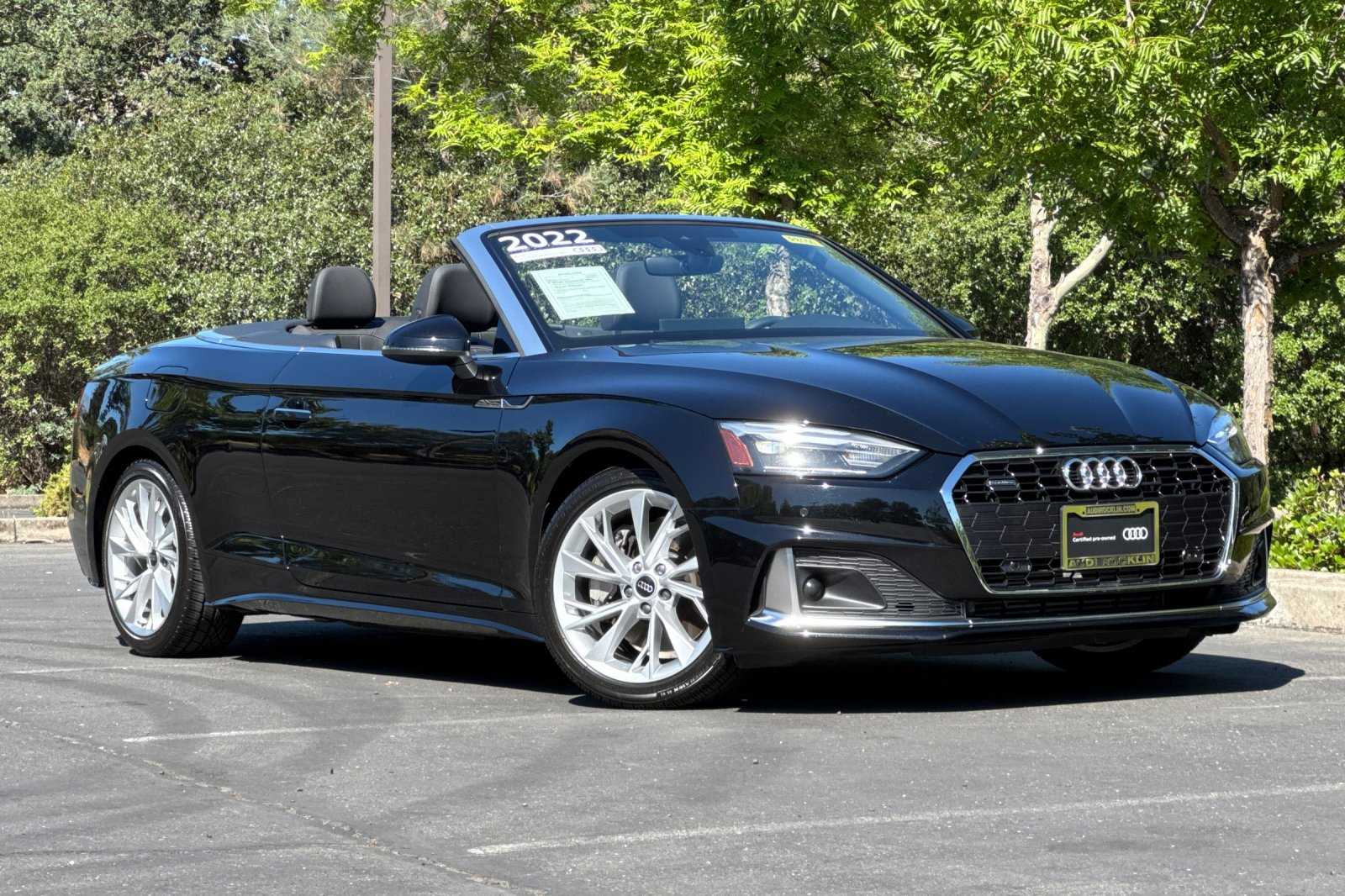 Certified 2022 Audi A5 Cabriolet Premium with VIN WAU2AGF52NN005659 for sale in Rocklin, CA