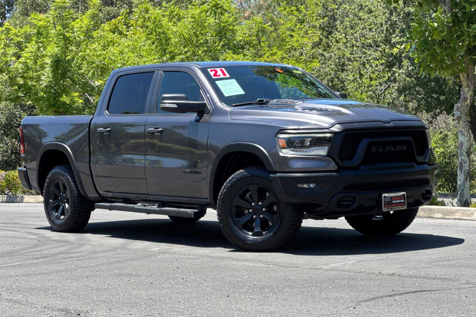 Used 2021 RAM Ram 1500 Pickup Rebel with VIN 1C6SRFLM8MN703166 for sale in Rocklin, CA